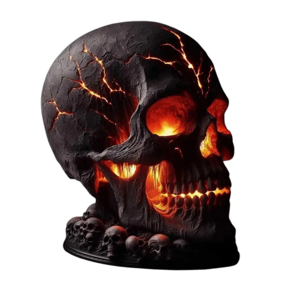 Halloweenowa Lampa Grozy z Czaszką