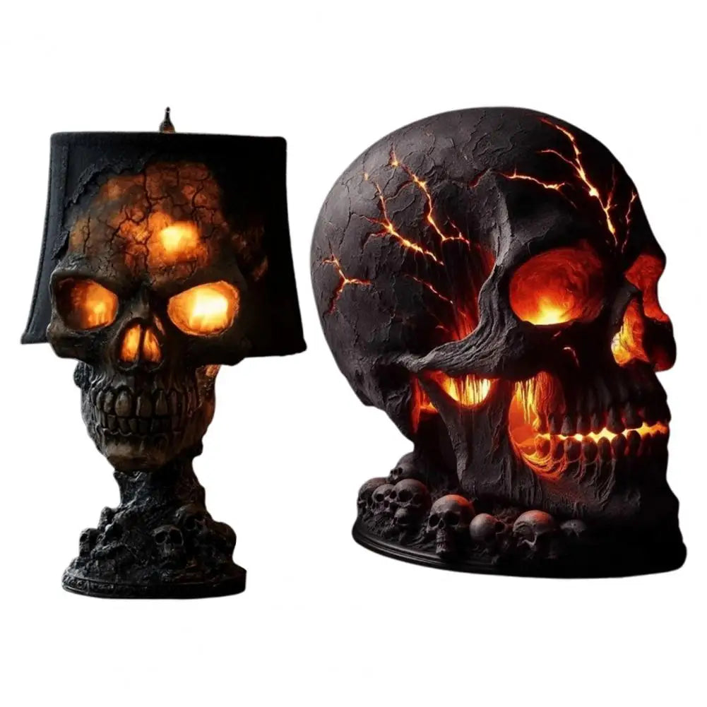 Halloweenowa Lampa Grozy z Czaszką