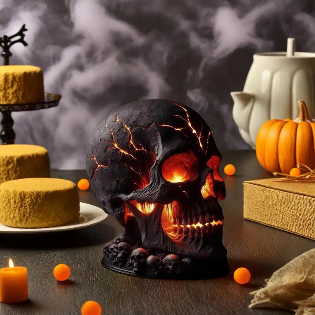 Halloweenowa Lampa Grozy z Czaszką