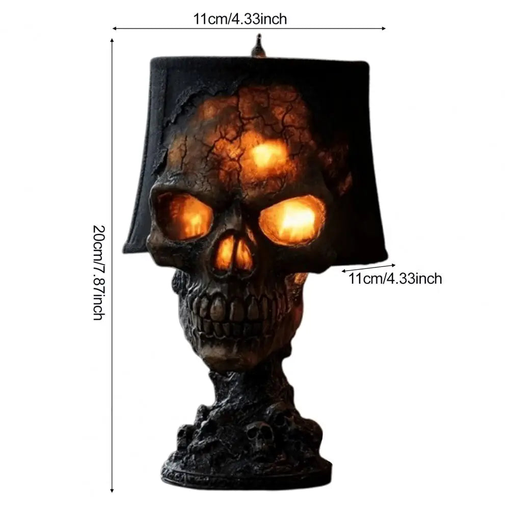Halloweenowa Lampa Grozy z Czaszką