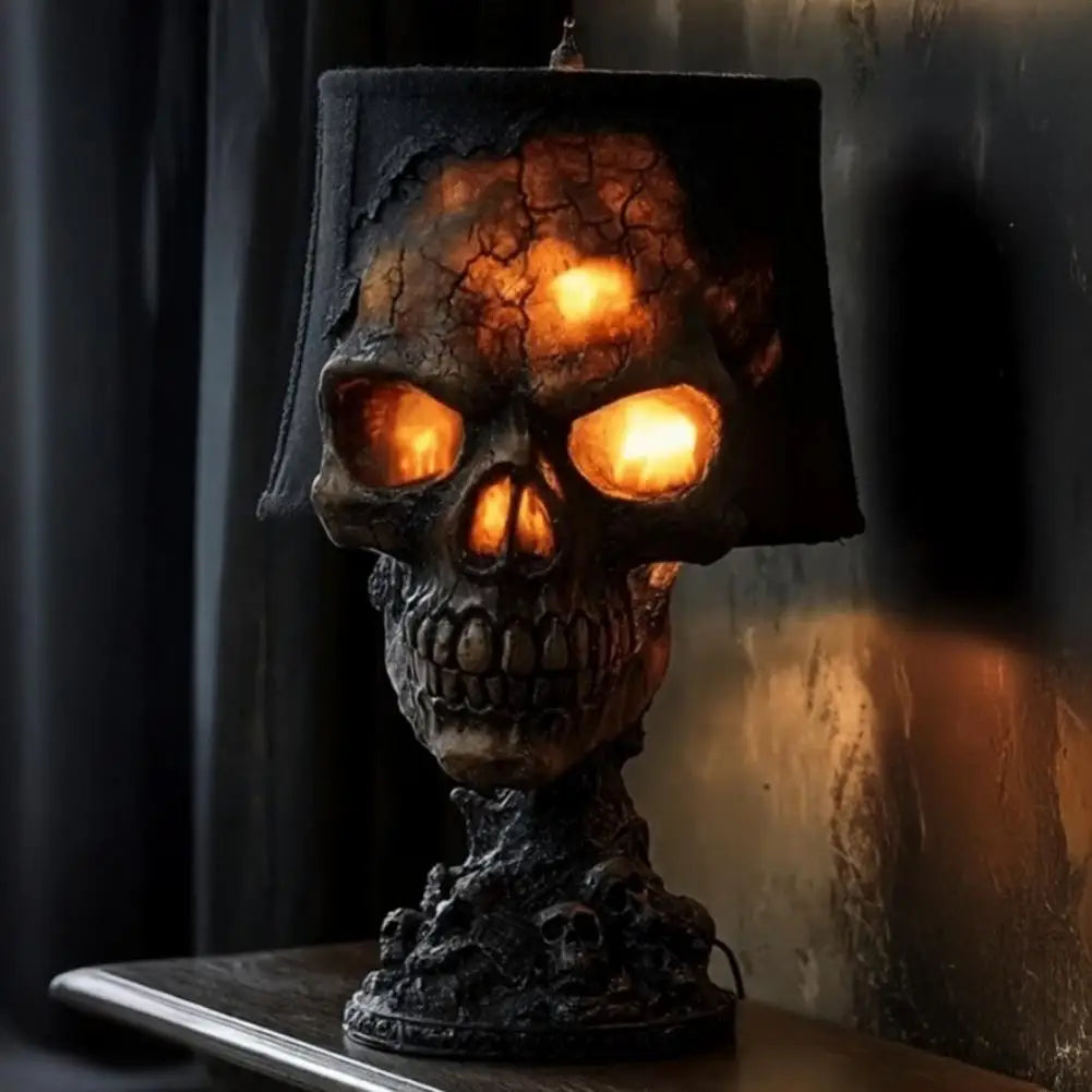 Halloweenowa Lampa Grozy z Czaszką